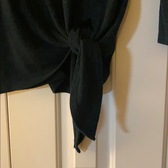 Forest green top with tie - Picture 3 of 4